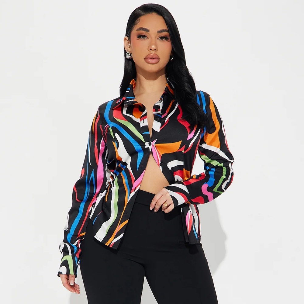Vivid Dreams Shirt - Multi Color - Large